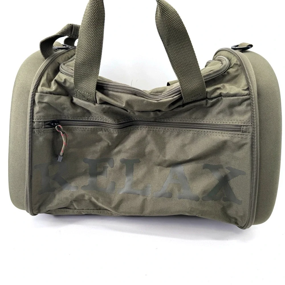 Tommy Bahama Tumbler Clamshell Collapsible Duffel Bag Olive Travel Gym Vacation